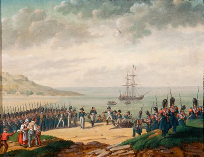 Napoleon landet 1815 in Cannes, 1835 von G. Beaufort